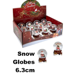 Christmas Snow Globe Assorted 6.3cm